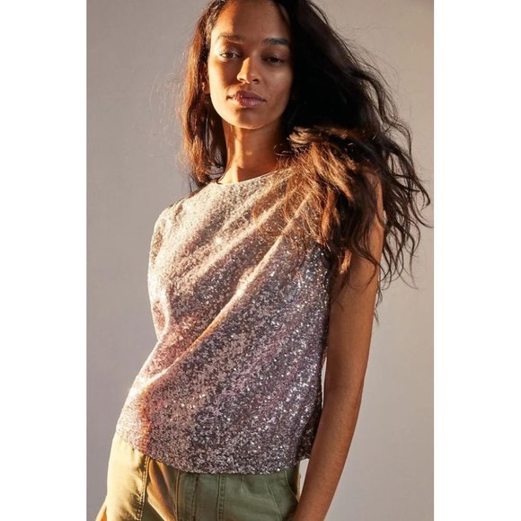 Anthropologie Tops - ANTHROPOLOGIE 0 Fatima Sequined Blouse Exc…